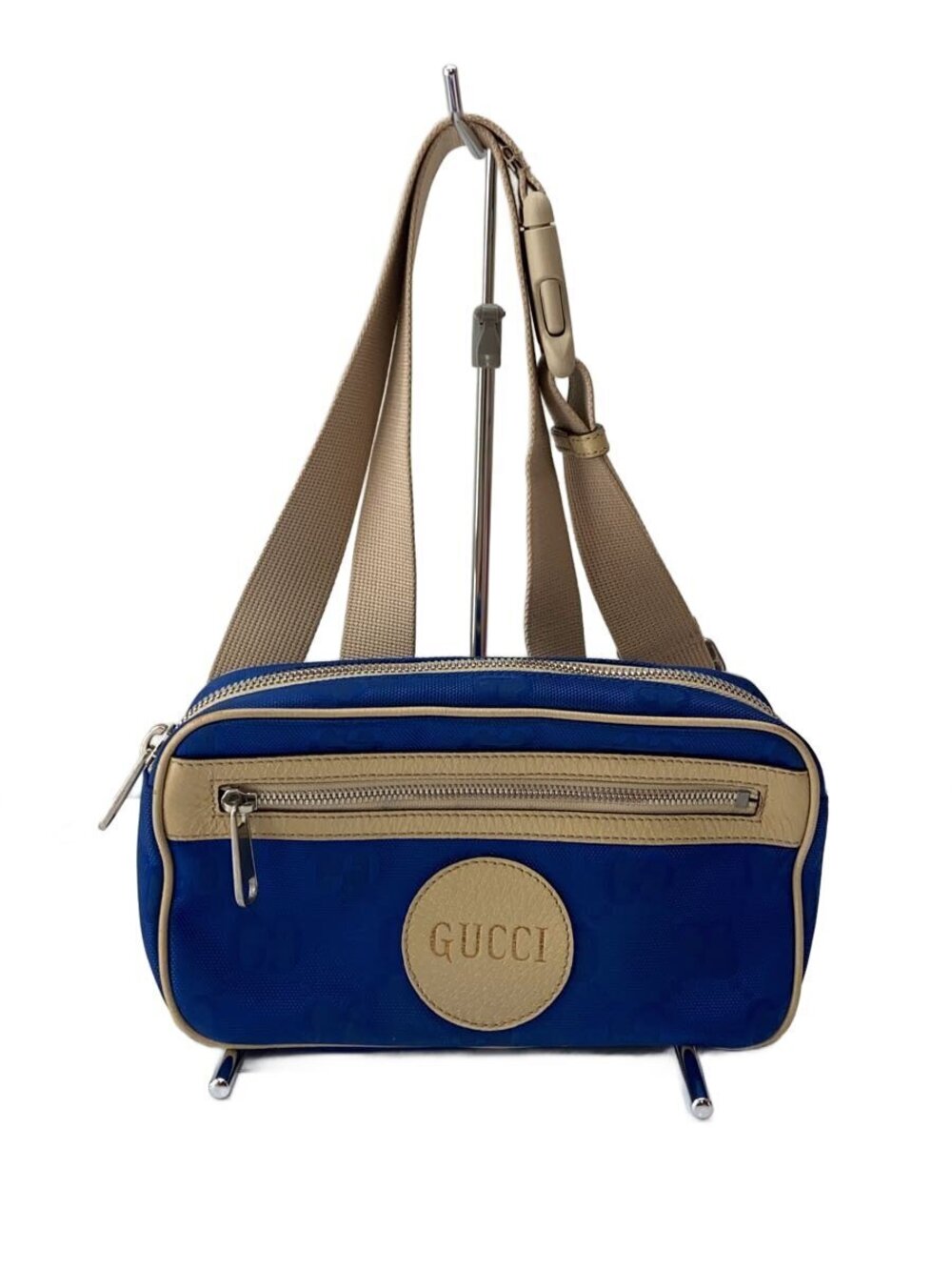 Gucci the Grid Shoulder Bag Blue All over